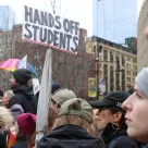 Tens of thousands of people converged on Boston Common in April 2025 to send the message to the Trump Administration: "Hands Off!"