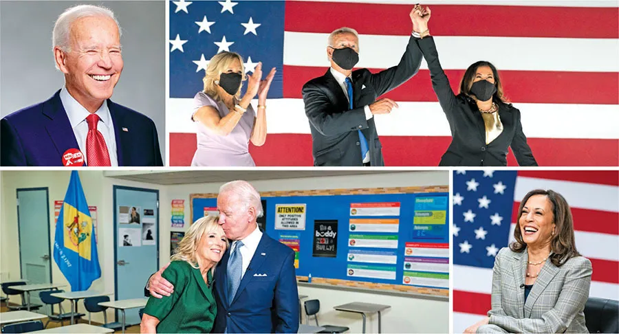 joe biden and kamala harris for president and vice president