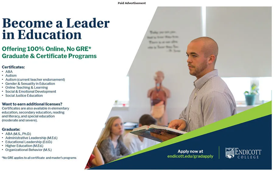become a leader in education ad
