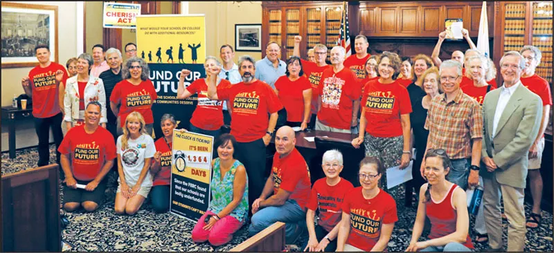 MTA members and allies repeatedly made their presence felt in the State House last year as they demanded passage of two priority bills: the Student Opportunity Act and the Cherish Act.