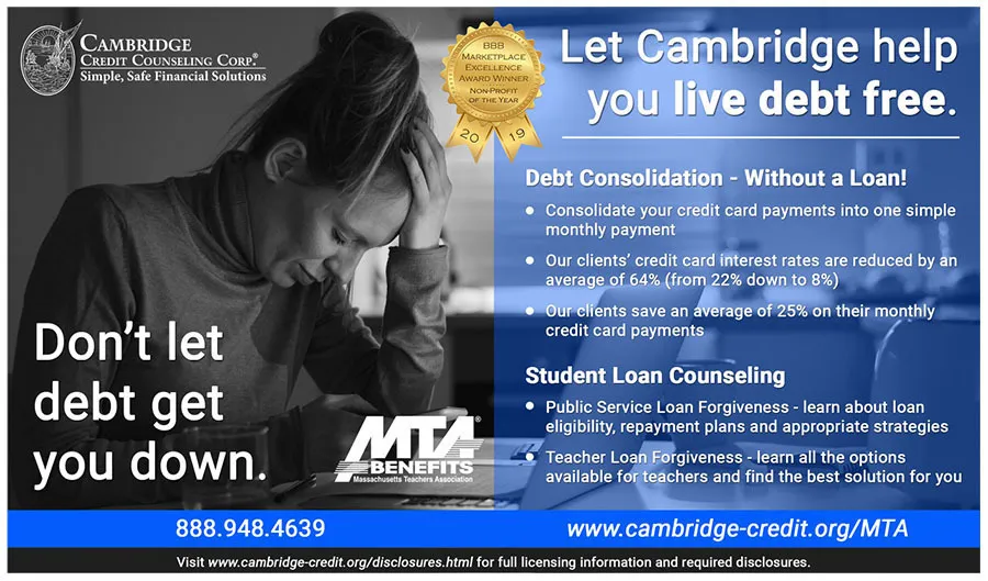 don't let debt get you down ad