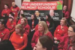 The Belmont Education Association in December jammed into the select board meeting to demand that they take responsibility for chronic underfunding that is impacting schools.