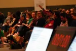 Wide shot of delegates at the MTA Annual Meeting on May 8, 2026 at the Hynes Convention Center in Boston.