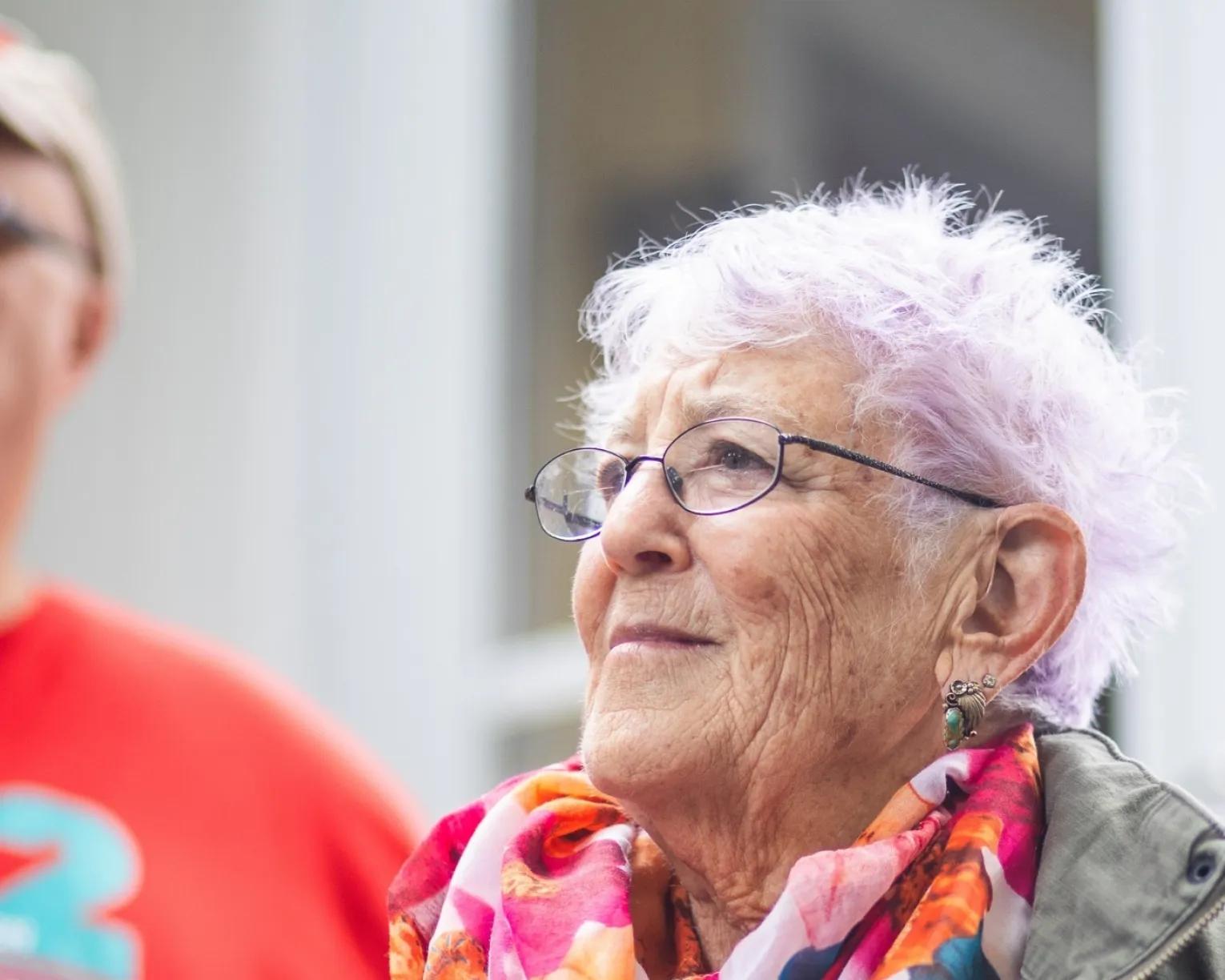 MTA retirees canvassing door-to-door in support of Yes on 2, advocating for public education.