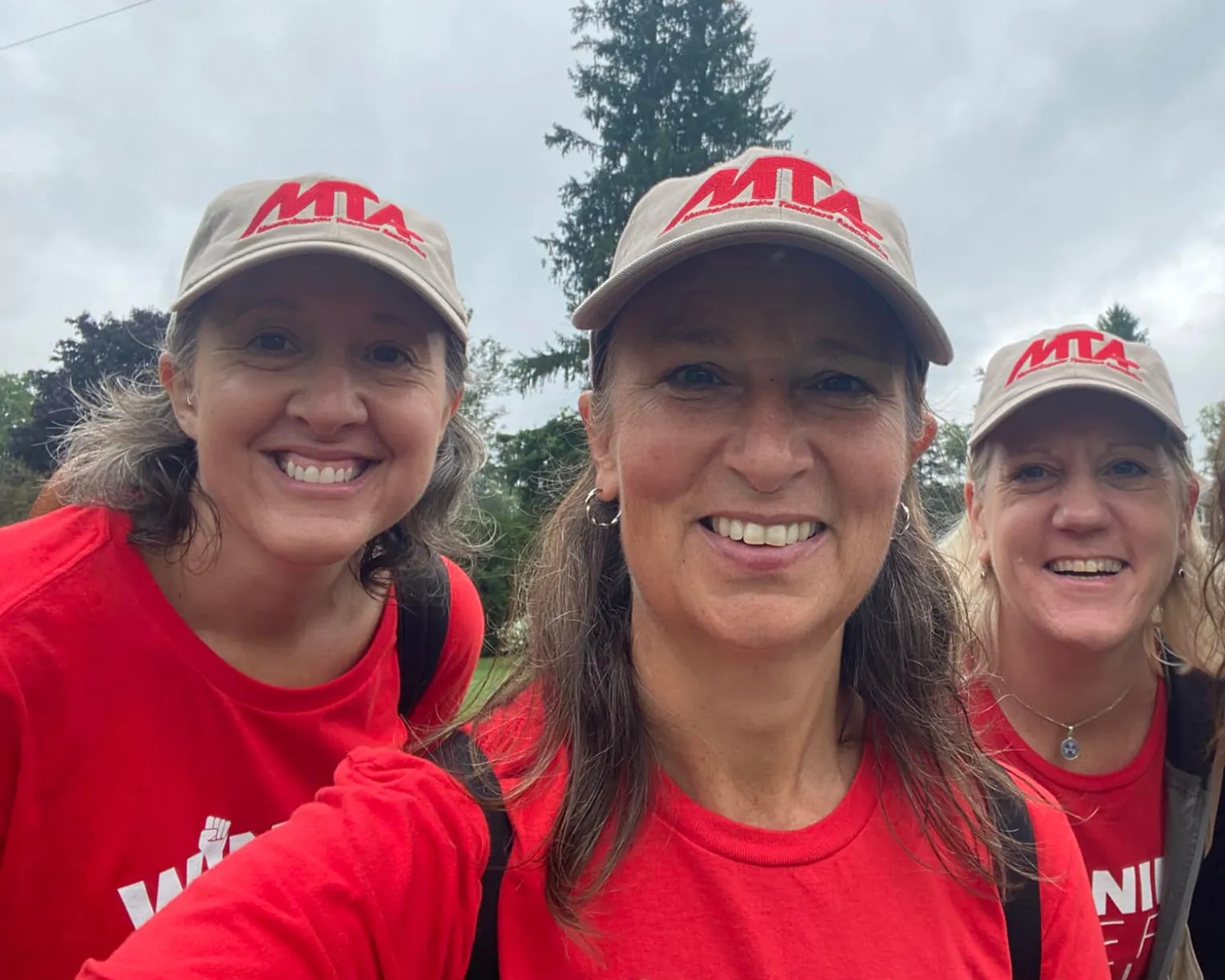 MTA members canvassing in the Berkshires in 2024