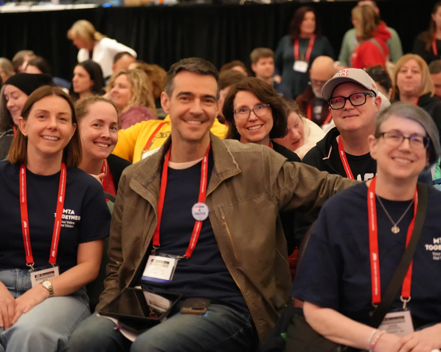Delegation from the Burlington Education Association at the 2026 Annual Meeting at the Hynes Convention Center in Boston.