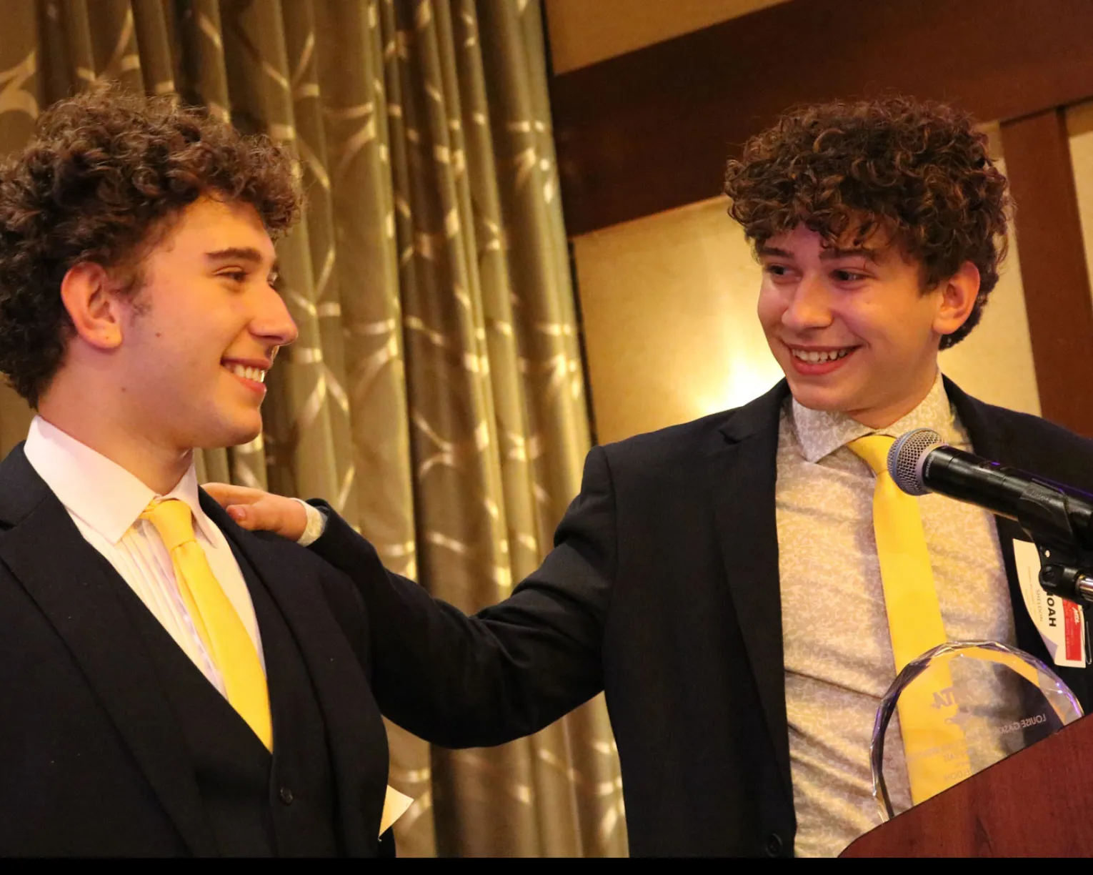  Woburn brothers Luke and Noah Sheldon, of Inclusive Eats, were Human & Civil Rights Awards recipients in 2024.