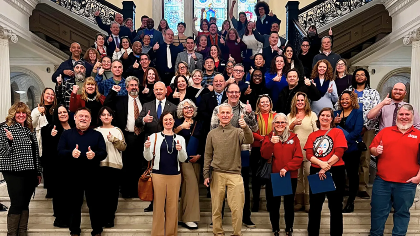 Retirees from the MTA, AFT Massachusetts and Boston Teachers Union converged on the State House on Feb. 18 to urge their state legislators to pass legislation giving teachers a second chance to enroll in RetirementPlus. Read the letter from AFT Mass. and MTA to legislators in support of RetirementPlus legislation.