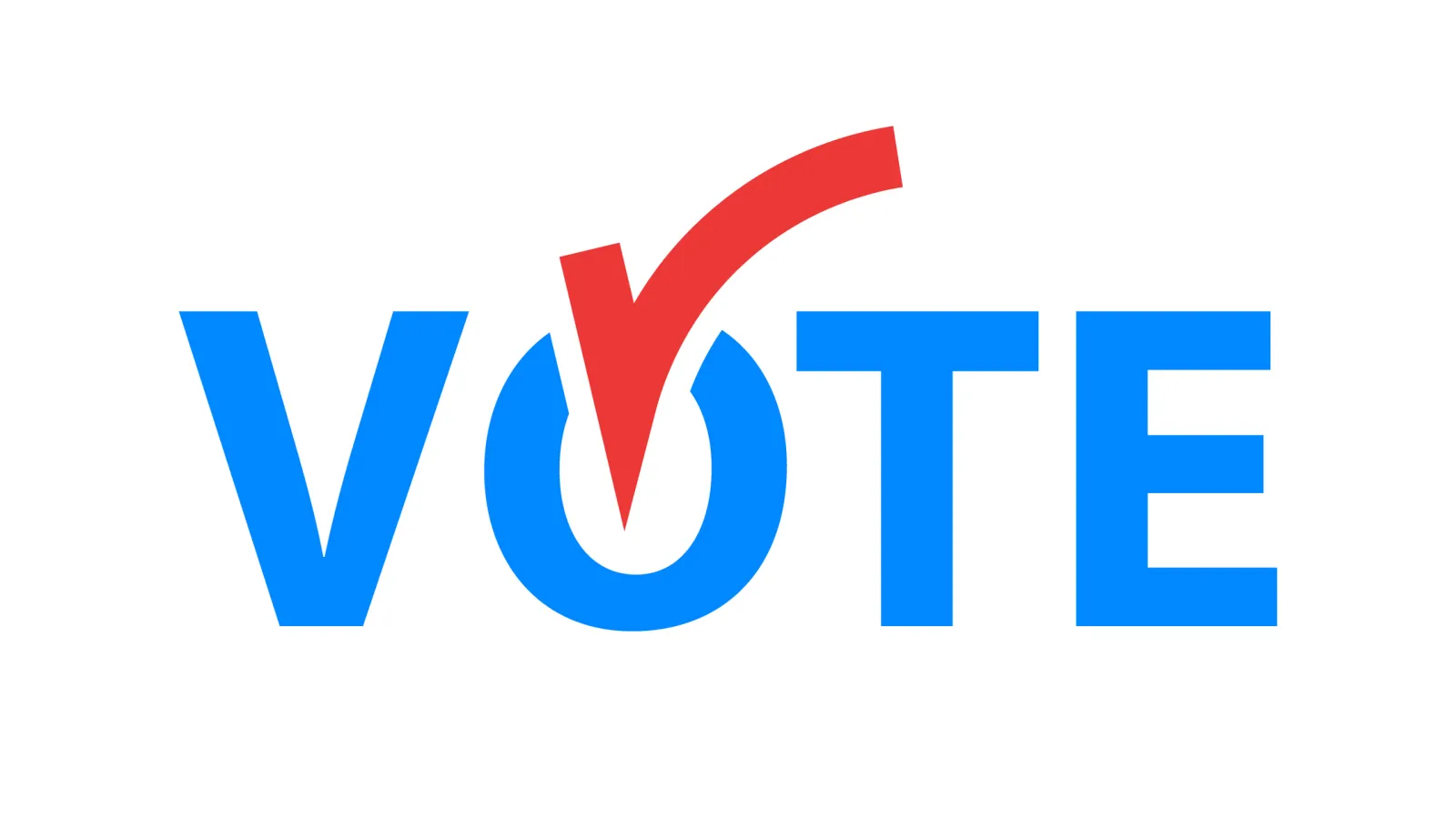Graphic with the word, "Vote" and a red checkmark