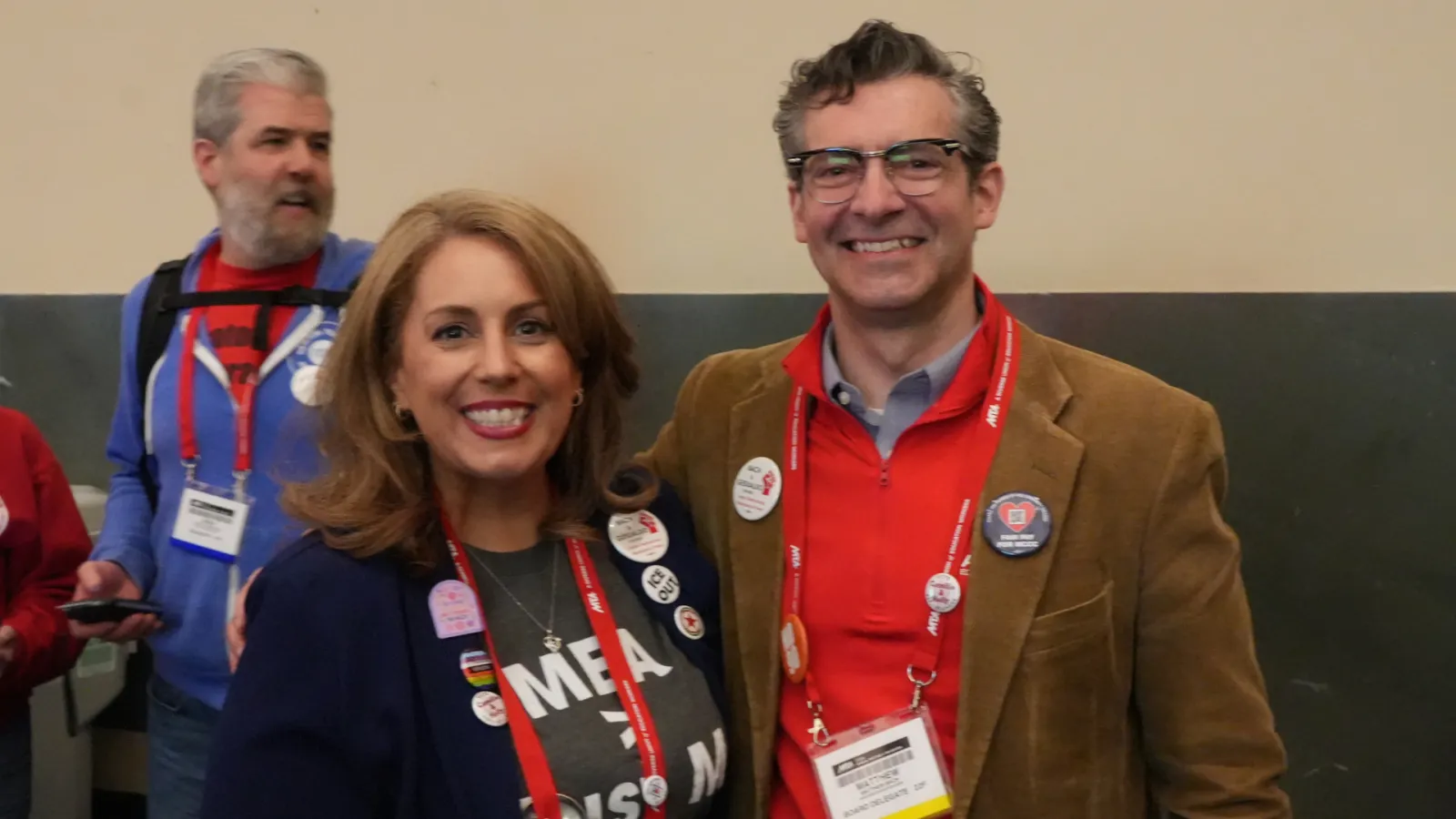 MTA Annual Meeting delegates have elected Andover Education Association President Matt Bach and Malden Education Association President Deb Gesualdo as the president and vice president of the 117,000-member organization. They will take office on July 15. 