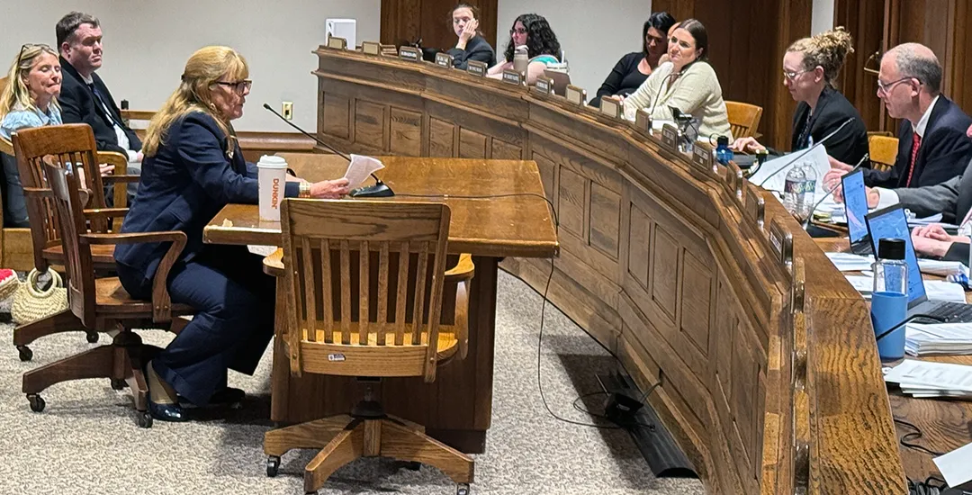 MTA VP Deb McCarthy testifying in support of the Study Act