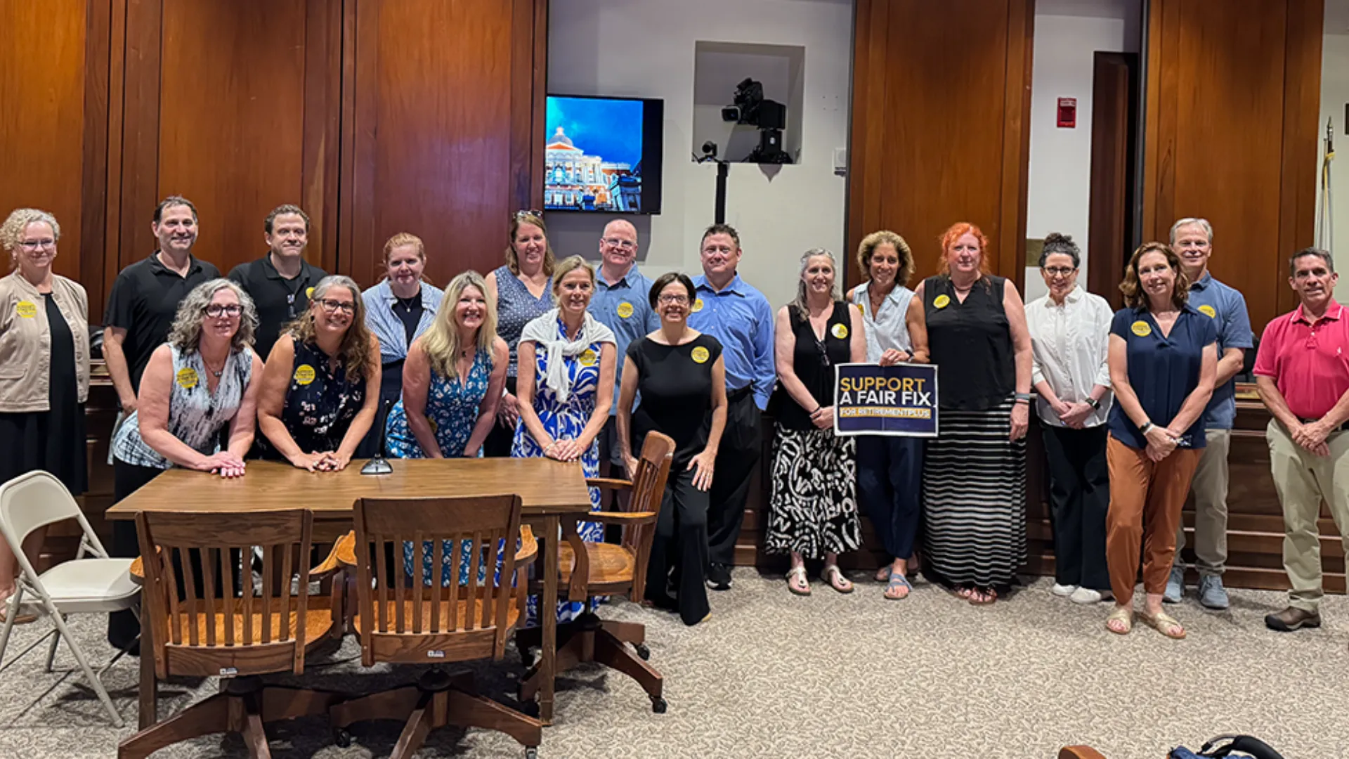 Thanks to all who testified in support of the RetirementPlus bill at the State House on July 16. We had a strong showing of MTA members who testified in person and virtually. Please call or email your senator and urge support for a fair fix for RetirementPlus.