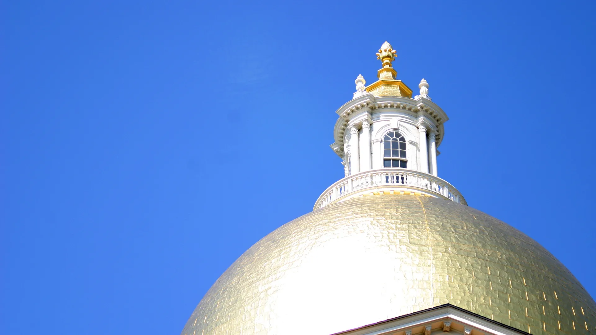 Dome of the Massachusetts State House in Boston, Mass.
