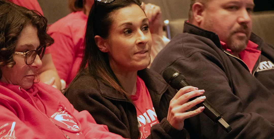 MTA members at a listening session led by then-Secretary of Education Patrick Tutwiler about what we want our students to know when they graduate high school. The listening sessions were scheduled after voters passed a ballot question ended the MCAS as a graduation requirement.