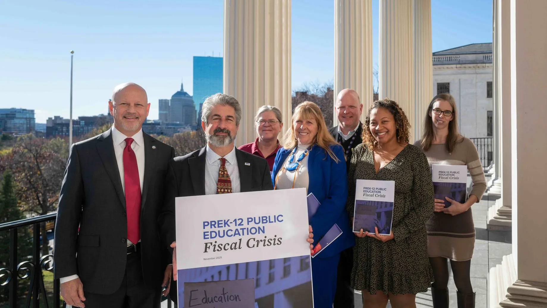 MTA president with members