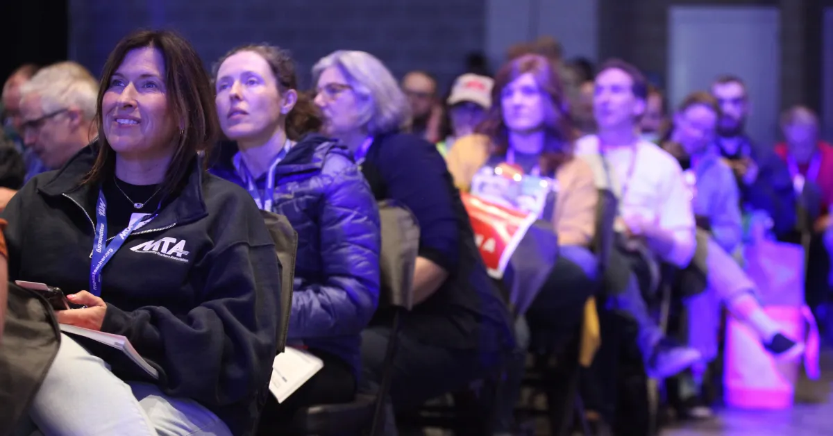 Rows of delegates at the Annual Meeting in 2025.