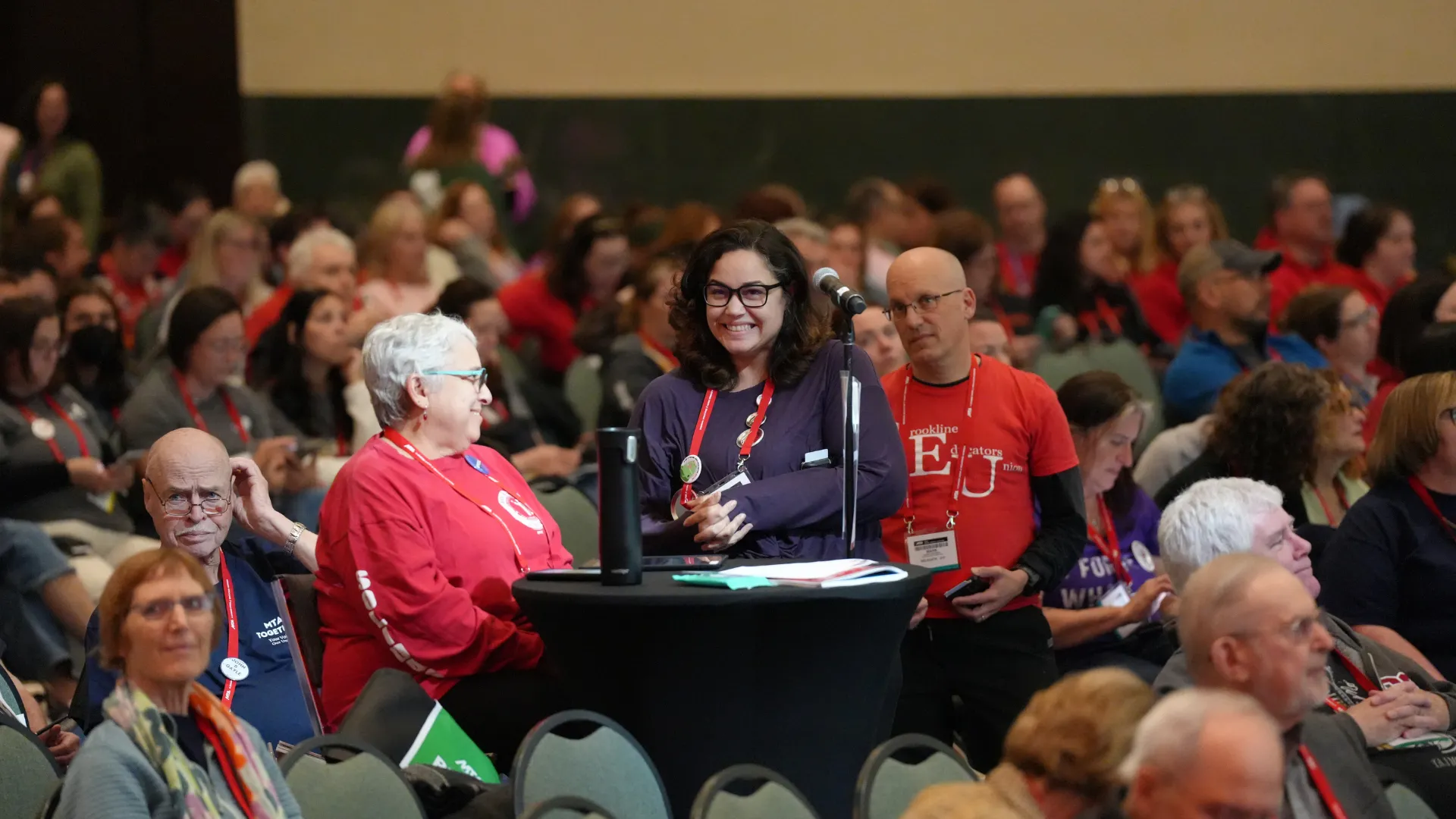 Delegate speaking at the Annual Meeting in Boston in 2026.
