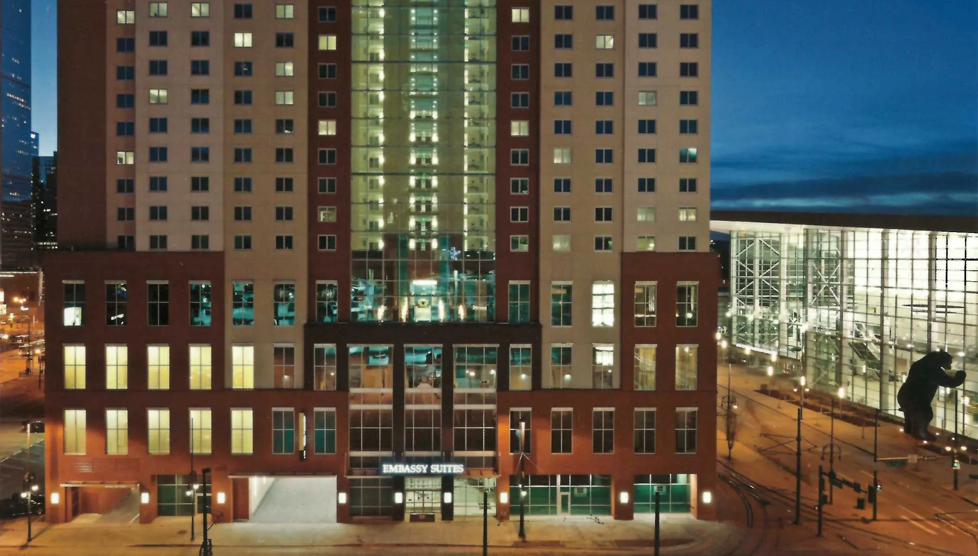 Image of Embassy Suites by Hilton Denver Downtown Convention Center at night