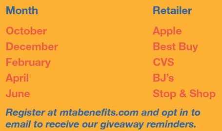 mark your calendar for gift card