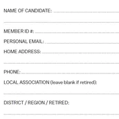 the box to indicate the elected position