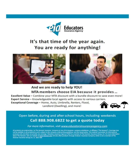 educators insurance agency advertisement