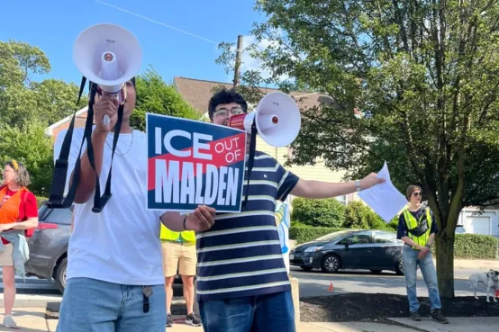 Rally in Malden against ICE