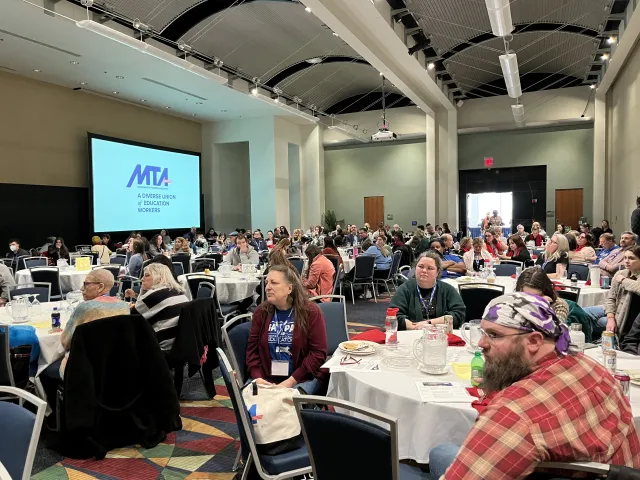 View of the participants at the MTA Early Career Educators Conference.